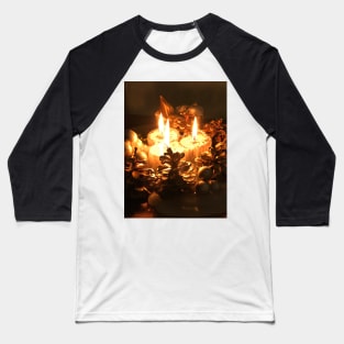 Three pine cone romantic candles Baseball T-Shirt